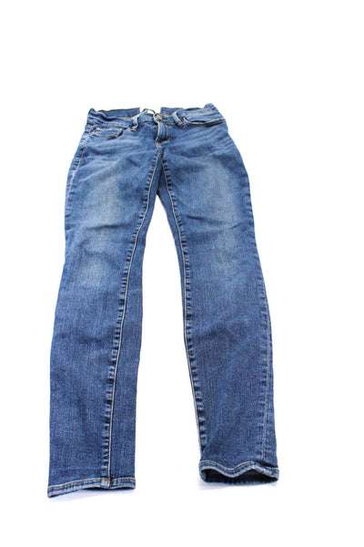 Frame Women's Five Pockets Medium Wash Skinny Denim Pant Size 25 Lot 3