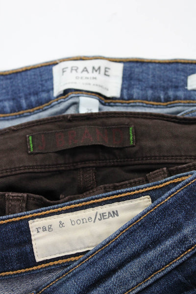 Frame Women's Five Pockets Medium Wash Skinny Denim Pant Size 25 Lot 3