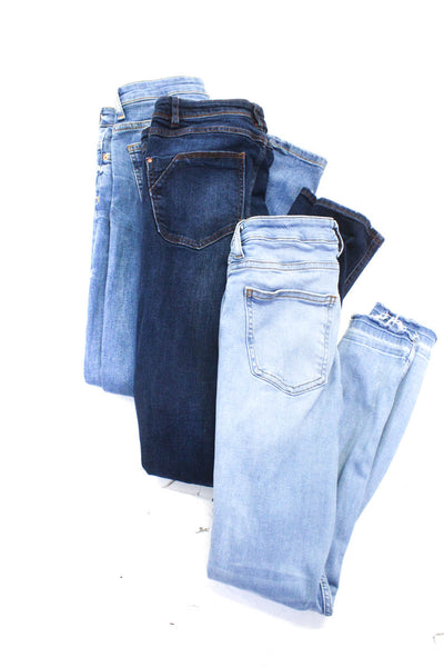 Zara Womens High Rise4 Skinny Leg Jeans Blue Cotton Size 4 36 Lot 3