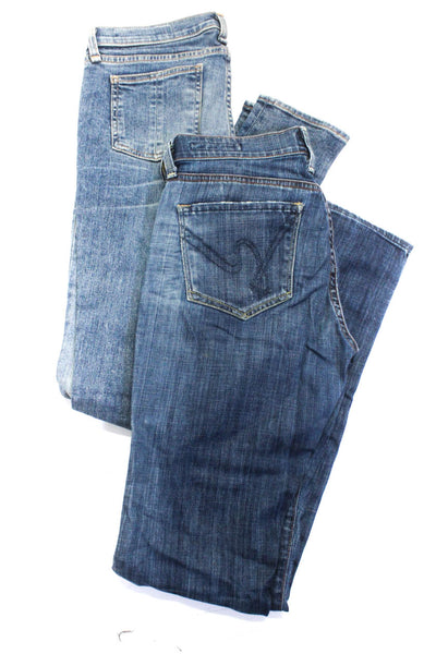 Rag & Bone Citizens of Humanity Women's Skinny Jeans Blue Size 26 27 Lot 2