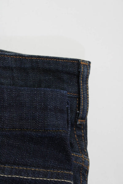 Levis Mens Cotton Dark Wash Buttoned Low Skinny Leg Jeans Blue Size EUR32 Lot 2