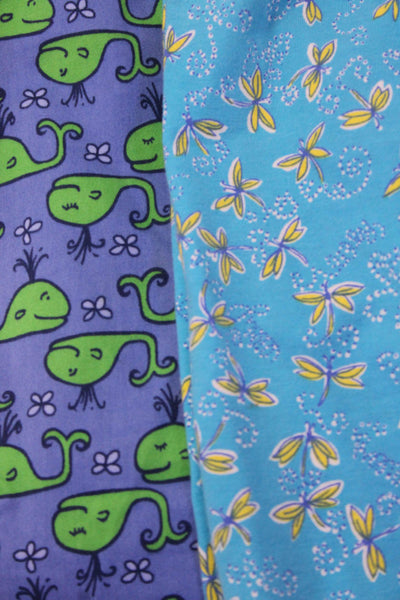 Lilly Pulitzer Girls Whale Pants Firefly Shorts Blue Cotton Size 14 Lot 2