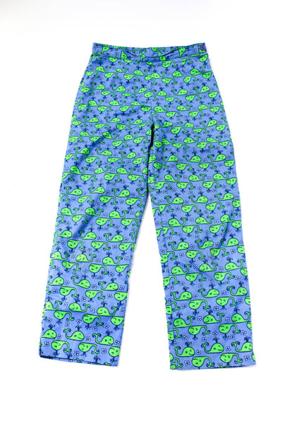 Lilly Pulitzer Girls Whale Pants Firefly Shorts Blue Cotton Size 14 Lot 2