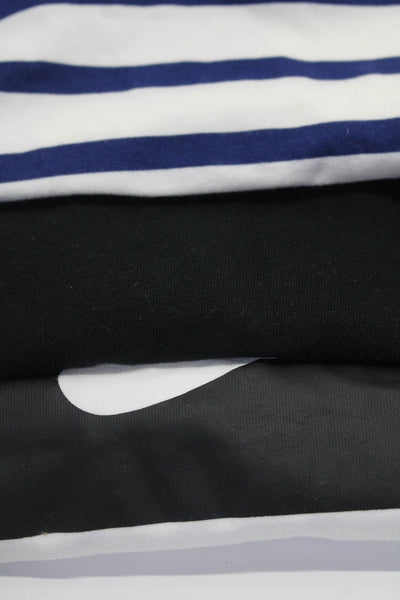 Nike X Carla J Crew Womens Stripe Crop Logo Tee Shirt Size XXS XS Small Lot 3