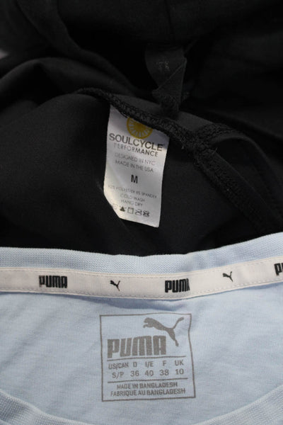 Puma Soul Cycle Womens Crop Hoodie Tee Shirt Sweatshirt Small Medium Lot 3