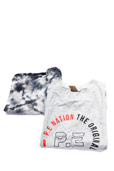 PE Nation X Karla Womens Crop Tie Dye Graphic Tee Shirt Size XS Lot 2
