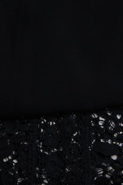 Zara Womens Textured Long Sleeve Blouse Open Front Cardigan Navy Size XS Lot 2
