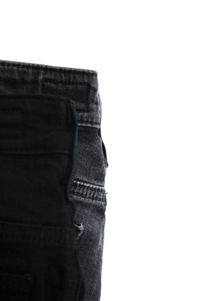AG Women's Midrise Five Pockets Skinny Denim Pant Black Size 27 Lot 2