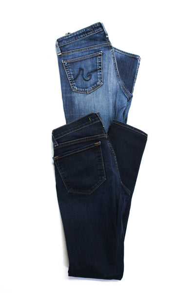 AG Women's Low Rise Five Pockets Medium Wash Skinny Denim Pant Size 27 Lot 2