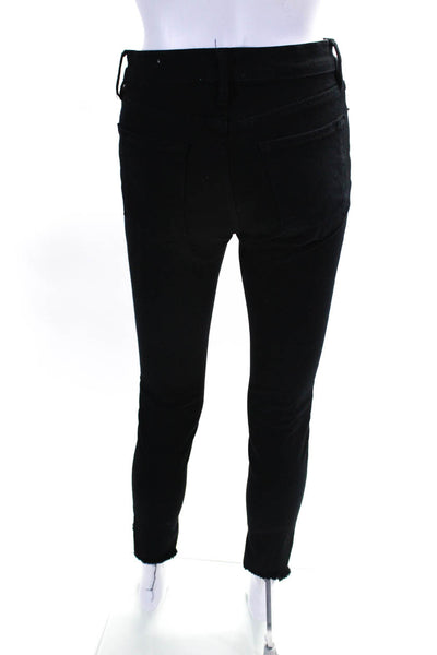 Frame Denim Womens Mid Rise Le Skinny De Jeanne Jeans Pants Black Size 27