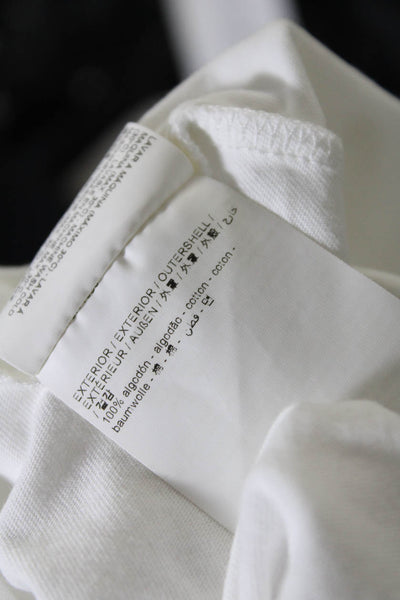 Bimba Y Lola Women's Cotton Short Sleeve Gathered T-shirt White Size S