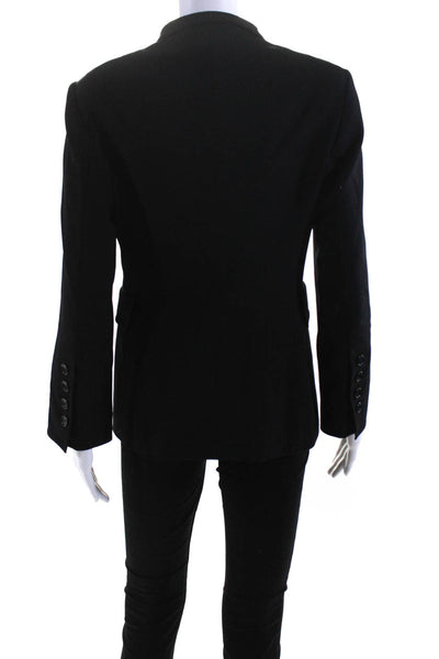 Akris Punto Women's Long Sleeves Line Three Button Blazer Black Size S