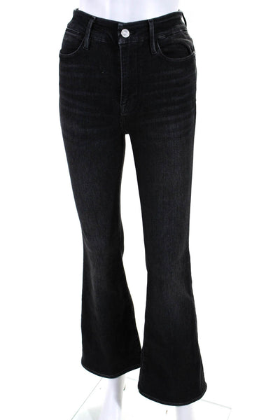 Frame Women's Midrise Five Pocket Bootcut Denim Pant Black Size 26