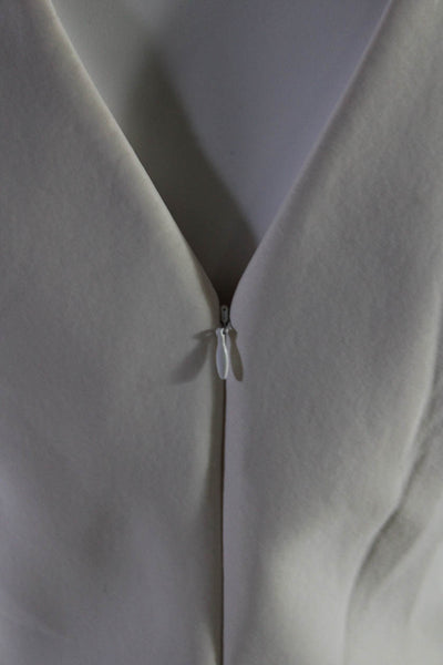Maje Womens White Black Ombre Print Sleeveless Zip Back  Shift Dress Size 2