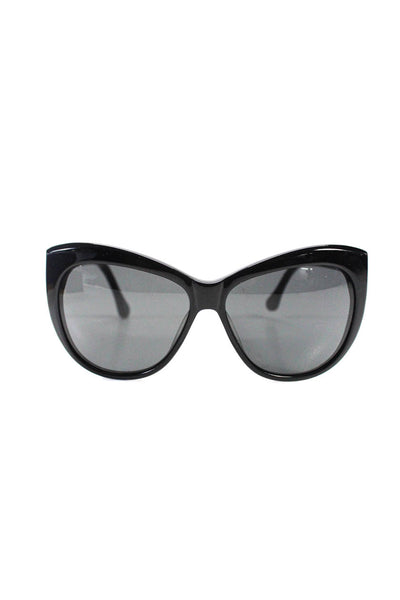 Elizabeth and James Women's Thick Frame Cateye Sunglasses Black 13 57 150