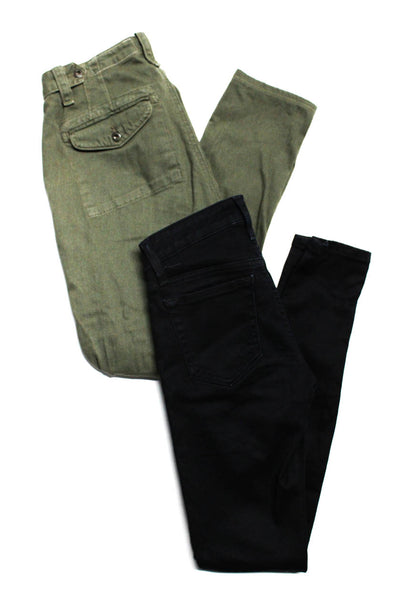 Joes Rag & Bone Jean Womens Low-Rise Skinny Jeans  Blue Green Size 24 Lot 2