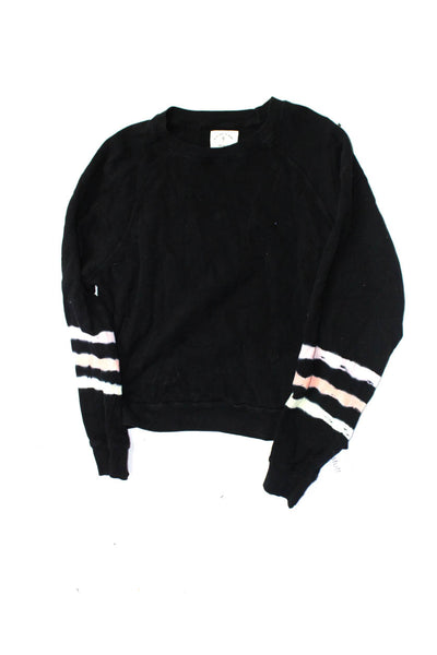 Electric & Rose Womens Sweatshirt Bra Set Black Size Extra Small/Small