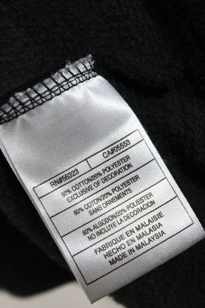 Nike Women's Hood Long Sleeve Pockets Sweatshirt Black Size M