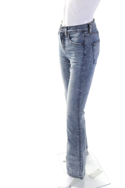 Veronica Beard Jeans Womens Beverly Skinny Flare Leg Jeans Blue Size 24