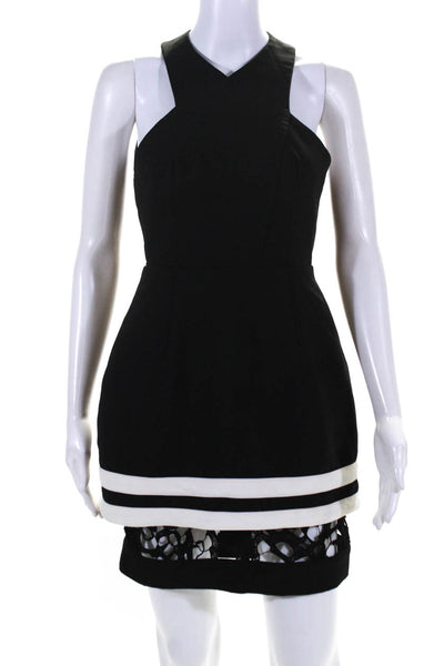 Cameo Women's V-Neck Sleeveless Cutout Mini Dress Black Size S