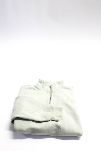 WSLY New Balance Womens Cotton Half Zipped Sweatshirts Green Size XS M Lot 2