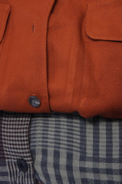 Lauren Ralph Lauren Antic Q Womens Shirts Tops Orange Multicolor Size 14 L Lot 2