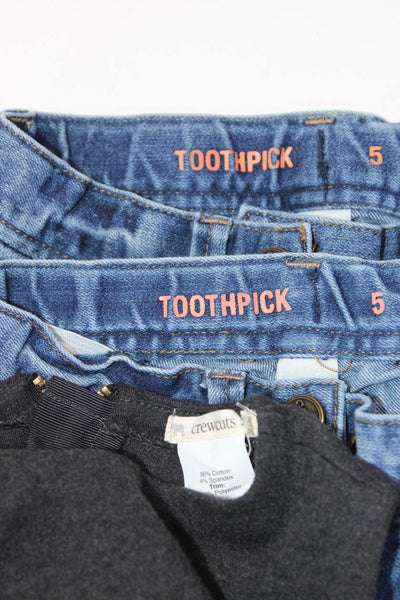Crewcuts Childrens Girls Toothpick Jeans Peplum Dress Size 3 5 Lot 3