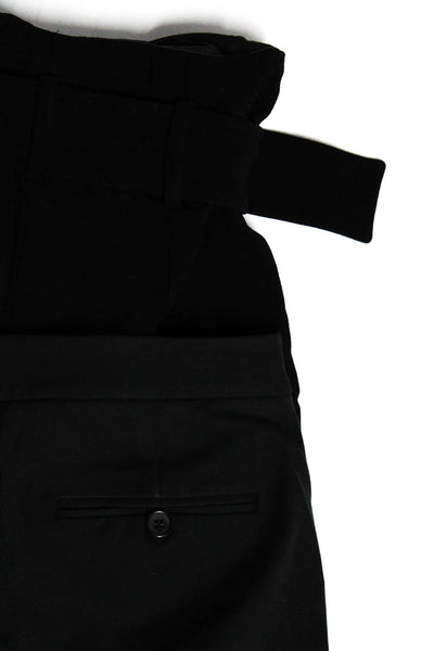 Club Monaco Women's Flat Front Skinny Dress Pant Black Size 0 Lot 2