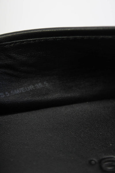 Vince Womens Leather Cross Print Slip On Blair Sneakers Black Size 5.5US 35.5EU