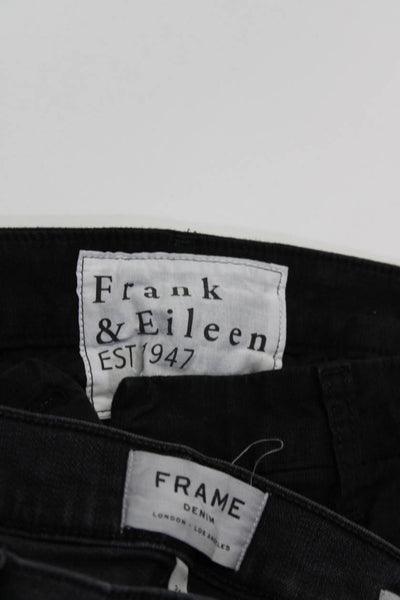Frame Denim Frank & Eileen Womens Low-Rise Jeans Pants Black Size 24 00 Lot 2