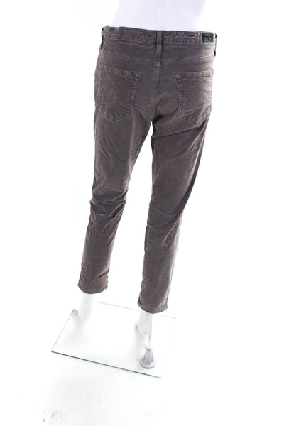 Adriano Goldschmied Womens The Stevie Ankle Pants Gray Cotton Size 30