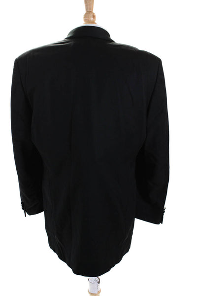 Boss Hugo Boss Mens Wool Collared Buttoned Long Sleeve Blazer Black Size EUR40L