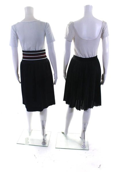 BCBGMAXAZRIA Zara Basic Women's Pleated Midi Skirt Green Size XS S, Lot 2