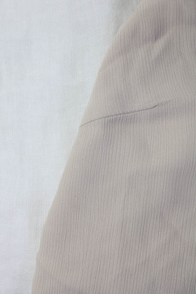 Zara Women's Collar 3/4 Sleeves Button Up Shirt White Size XS Lot 2