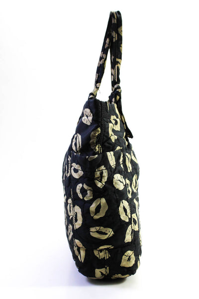 Marc By Marc Jacobs Women's Graphic Print Quilted Tote Bag Black Size S
