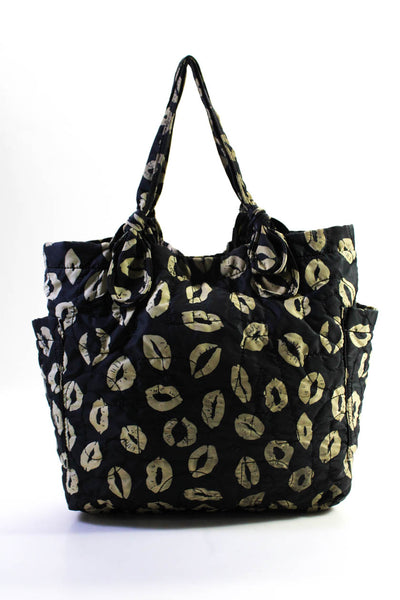 Marc By Marc Jacobs Women's Graphic Print Quilted Tote Bag Black Size S