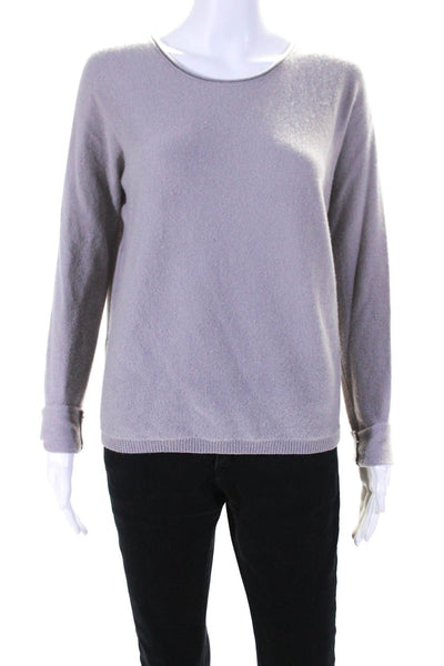 Inhabit Womens Crew Neck Pullover Sweater Light Purple Cashmere Size Small
