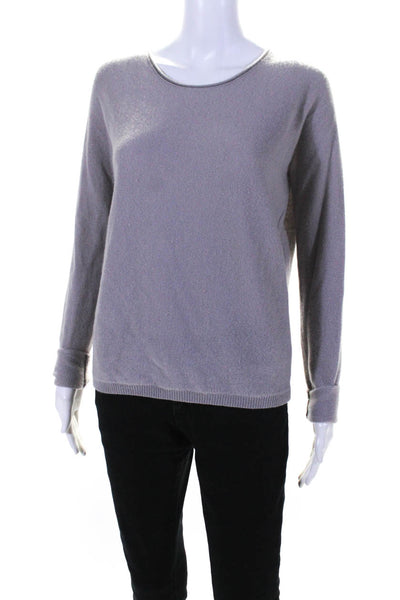 Inhabit Womens Crew Neck Pullover Sweater Light Purple Cashmere Size Small