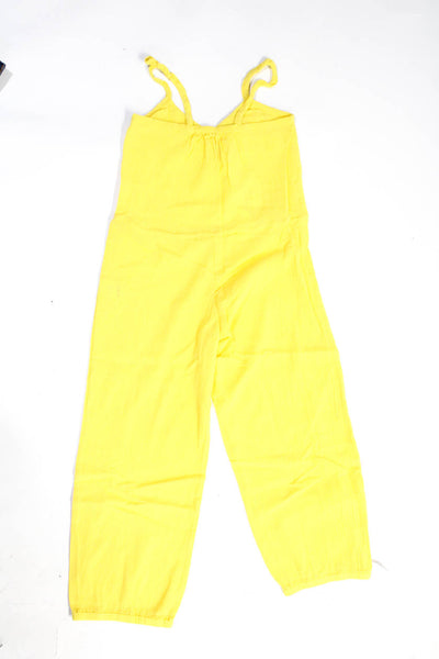 Suzie Kondi  Gauze Kids Harem Jumpsuit Ss21-1 Vibrant Yellow Size 6
