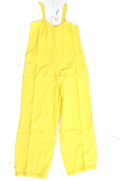 Suzie Kondi  Gauze Kids Harem Jumpsuit Ss21-1 Vibrant Yellow Size 4