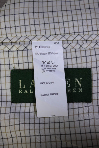 Lauren Ralph Lauren Men's Long Sleeves Two Button Gray Jacket Size 42