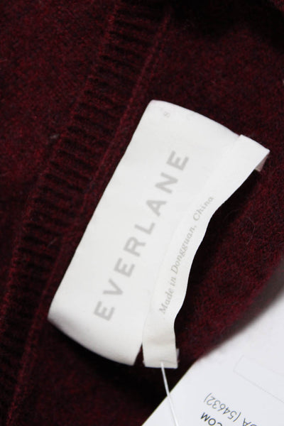 Everlane Women's Cashmere Long Sleeve Pullover Sweater Red Size S