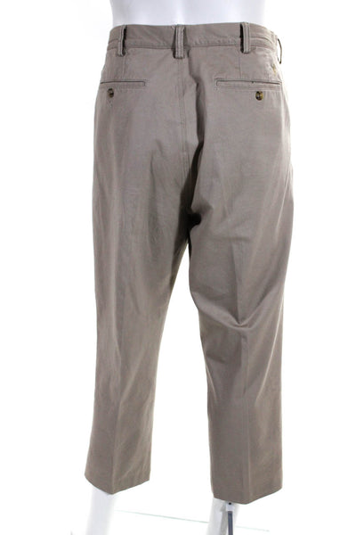 Polo Ralph Lauren Mens Straight Fit Khaki Chino Pants Beige Cotton Size 38