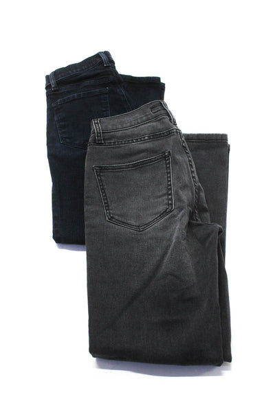 Joie J Brand Womens Studded Mid Rise Skinny Jeans Dark Blue Gray Size 23 Lot 2