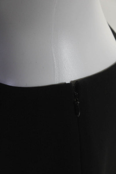 Designer Women's Zip Closure Straight Leg Dress Pant Black Size 10