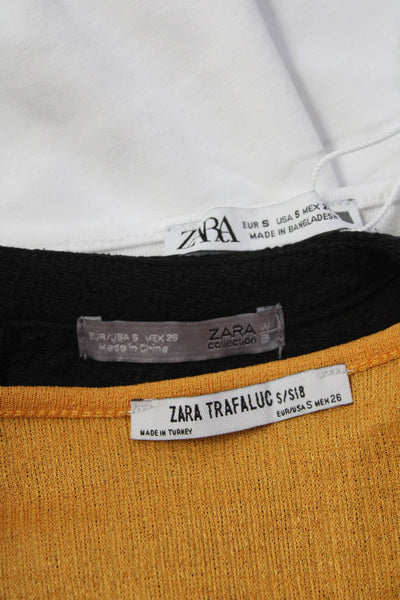 Zara Trafaluc Womens Short Sleeve V Neck Top Blouse Bodysuit Size Small Lot 3