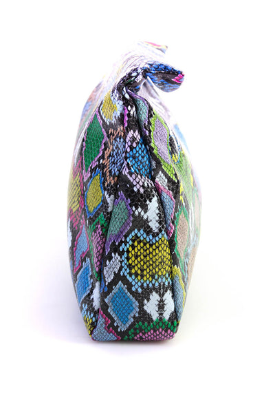 Rebecca Minkoff Asos Womens Canvas Pouch Snake Print Clutch Handbags Lot 2