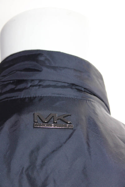 Michael Kors Mens Full Zipper Cargo Jacket Navy Blue Size Extra Large