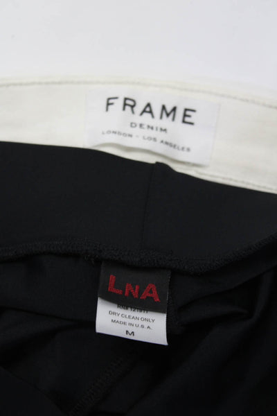 LNA Frame Denim Womens Leggings Jeans Black White Size Medium 25 Lot 2