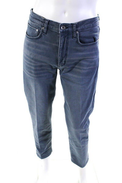 Rag & Bone Mens Cotton Buttoned Fit & Slim Skinny Leg Jeans Blue Size EUR32